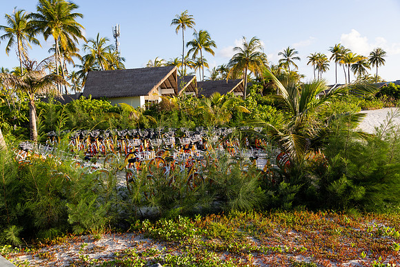 0257 Bicycle parking, Maldives