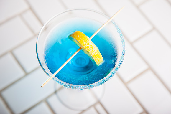 Blue Lemon drop Martini, 311 West Madison, Baltimore