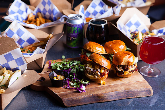 Food and Beer, Full Tilt Brewing Co, Baltimore