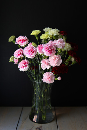 2118 Carnations in a vase