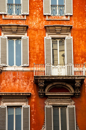 0060 Red Renaissance façade