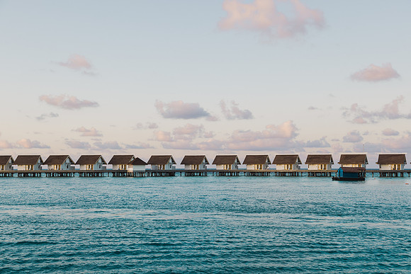 1136 Overwater houses, Maldives