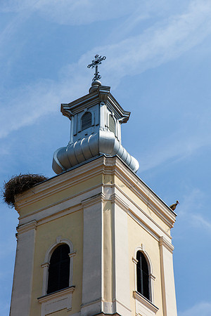 4062 Stork nests on a church tower